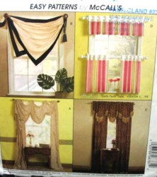 4481 MCCALLS WINDOW TREATMENTS, VALANCE, PANEL, CURTAIN PATTERN
